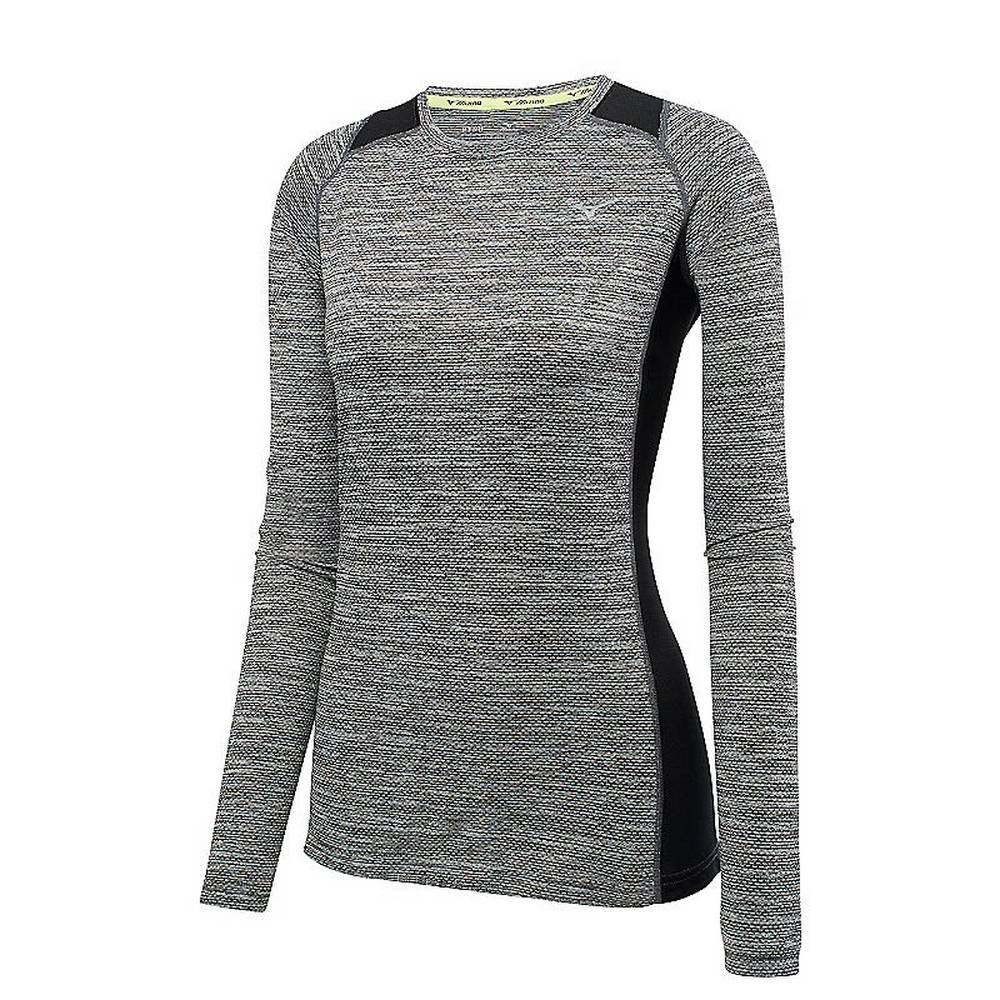 Blusa Mizuno Alpha Long Sleeve - Mulher - Pretas - GXZBN3596